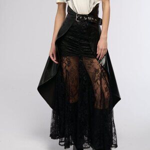 " THE HIGH AND LOW'S " PU BELT SKIRT (BRAND NEW!!!!!!!!!!!!!!!!!!!